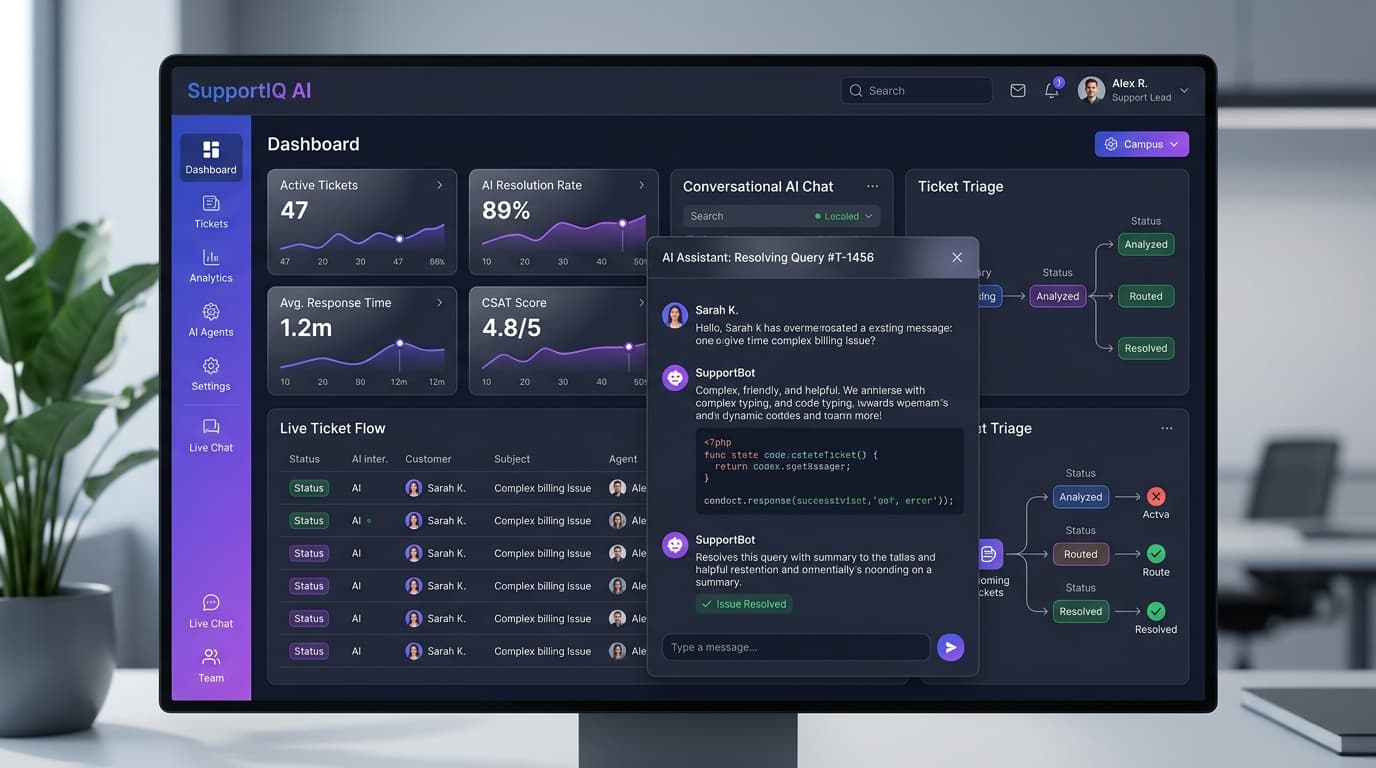 AI Support Agent for a SaaS Helpdesk — Flowdesk